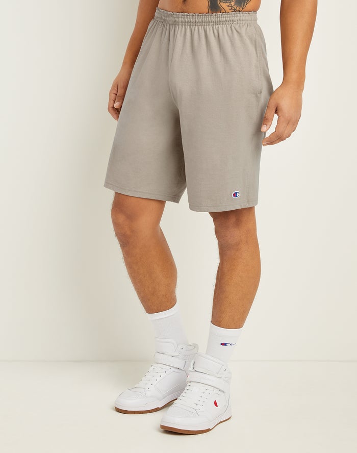 Champion Herre Shorts Grå - Classic Cotton Jersey - Danmark EFR-563479